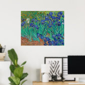 Irises van Vincent Van Gogh Poster (Thuiskantoor)