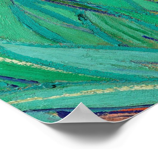 Irises van Vincent van Gogh Poster (Hoek)