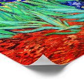 Irises van Vincent Van Gogh Poster (Hoek)