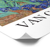Irises van Vincent van Gogh Poster (Hoek)