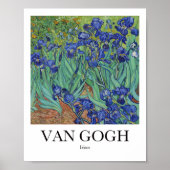 Irises van Vincent van Gogh Poster (Voorkant)
