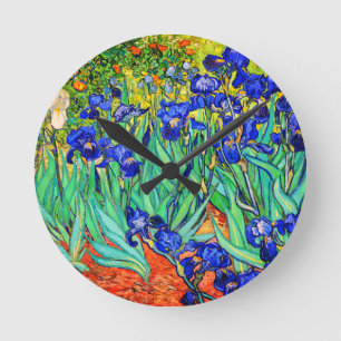 Irises van Vincent Van Gogh Ronde Klok