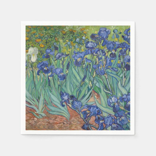 Irises van Vincent Van Gogh Servet (Voorkant)