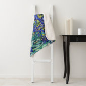 Irises van Vincent van Gogh Sherpa Deken (In situ)