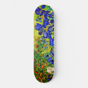 Irises van Vincent Van Gogh Skateboard