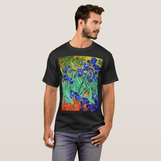 Irises van Vincent Van Gogh T-shirt (Voorkant volledig)