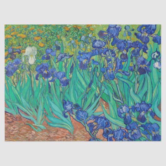 Irises van Vincent van Gogh Tissuepapier (Voorkant)