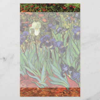 Irises van Vincent van Gogh, tuinkunst Briefpapier