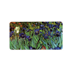 Irises van Vincent van Gogh, tuinkunst Etiket