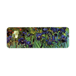 Irises van Vincent van Gogh, tuinkunst Etiket