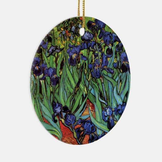 Irises van Vincent van Gogh, tuinkunst Keramisch Ornament (Rechts)