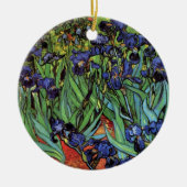Irises van Vincent van Gogh, tuinkunst Keramisch Ornament (Voorkant)