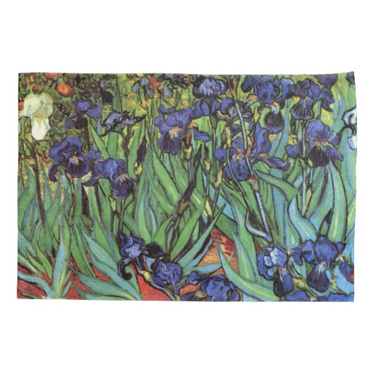 Irises van Vincent van Gogh, tuinkunst Kussensloop (Achterkant)
