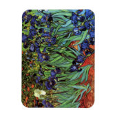 Irises van Vincent van Gogh,  tuinkunst Magneet (Verticaal)