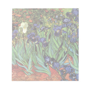 Irises van Vincent van Gogh, tuinkunst Notitieblok