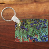 Irises van Vincent van Gogh, tuinkunst Sleutelhanger (Achterkant)