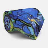 Irises van Vincent van Gogh,  tuinkunst Stropdas (Opgerold)