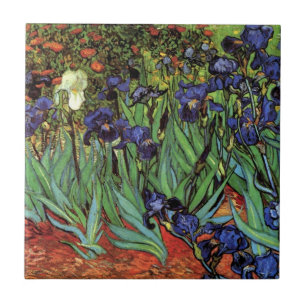 Irises van Vincent van Gogh,  tuinkunst Tegeltje