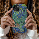 Irises | Vincent van Gogh<br><div class="desc">Irises (1889) de l'artiste post-impressionniste néerlandais Vincent Van Gogh. La peinture paysagère originale est une huile sur toile montrant un jardin de fleurs d'iris en fleurs. Utilisez les outils de conception pour ajouter du texte personnalisé ou personnaliser l'image.</div>