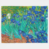Irises, Vincent van Gogh Fleece Deken (Voorkant (Horizontaal))