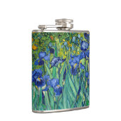 Irises Vincent van Gogh Floral schilderen Heupfles (Rechts)