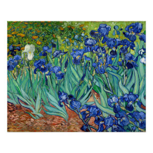 Irises Vincent van Gogh Floral schilderen Perfect Poster