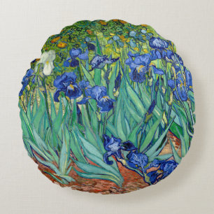 Irises Vincent van Gogh Flowers Painting Throw Rond Kussen