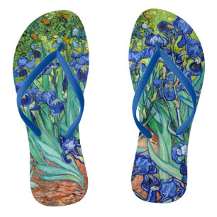 Irises Vincent van Gogh Painting Teenslippers