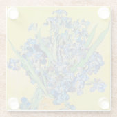Irises Vincent van Gogh Poster Glazen Onderzetter (Achterkant)