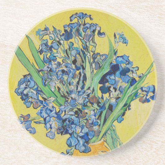 Irises Vincent van Gogh Poster Zandsteen Onderzetter (Voorkant)