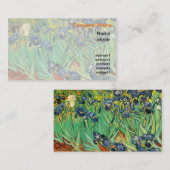 Irises, Vincent van Gogh Visitekaartje (Voorkant / Achterkant)