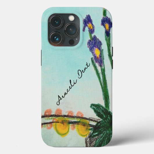 Irises violet iPhone / coque ipad (Verso)