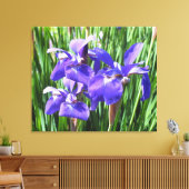 Irises Violettes Sur Toile (Insitu(Salon))