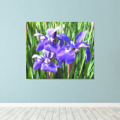 Irises Violettes Sur Toile (Insitu (Plancher de Bois))