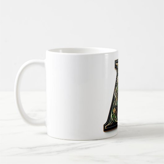 Irish A Monogram Coffee Mug (Gauche)