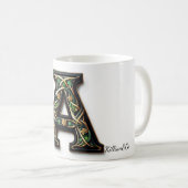 Irish A Monogram Coffee Mug Koffiemok (Voorkant rechts)