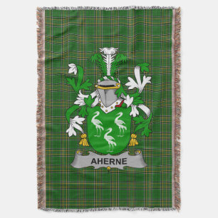 Irish Aherne of Mulhern Coat of Arms Family Crest Deken