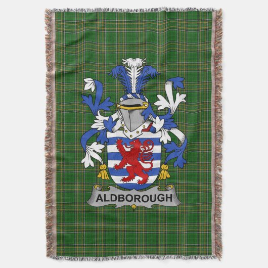 Irish Aldborough Coat of Arms Family Crest Irelan Deken (Voorkant Verticaal)