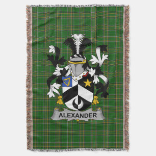 Irish Alexander Coat of Arms Family Crest Ireland Deken