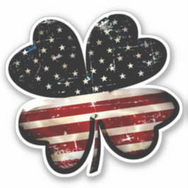 Irish American Custom Cut Vinyl Sticker