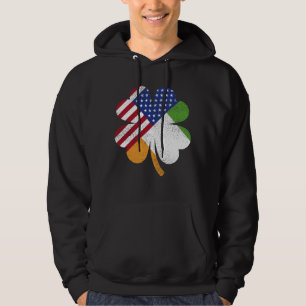 Irish American Flag Ireland Flag Mannen Hoodie