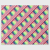 Irish American Flag Shamrock Clover St. Patrick Cadeaupapier (Vlak)