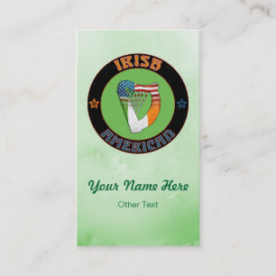 Irish American Harp Custom Visitekaartjes