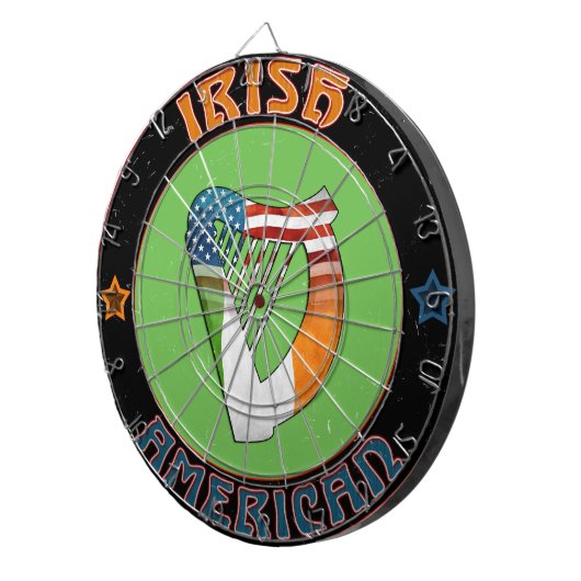 Irish American Harp Dart Board Dartbord (Voorkant Rechts)