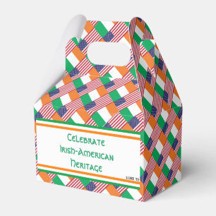 IRISH-AMERICAN HERITAGE MONTH Irish USA Flag Bedankdoosjes