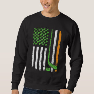 Irish American Hockey Flag Hockey St Patrick's Gif Trui