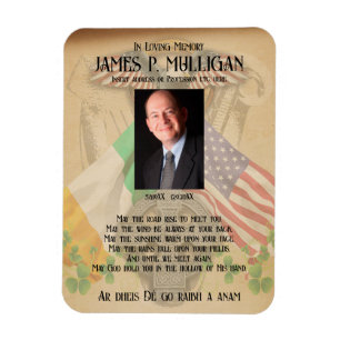 Irish American Memorial fotokaart Magneet