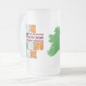 Irish American St. Patricks day Matglas Bierpul (Voorkant links)