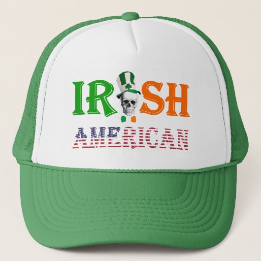Irish American St Patrick's day Trucker Pet (Voorkant)