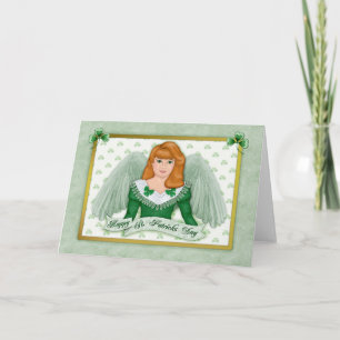 Irish Angel & Banner - Blank binnen Kaart